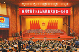 杨兴平出席省十三届人大一次会议开幕大会并在主席台就座