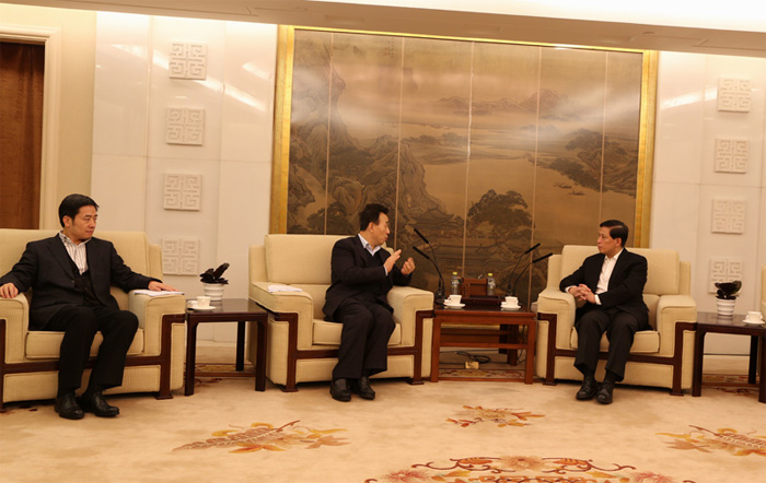 甘霖陪同魏宏拜会外交部党委书记、副部长张业