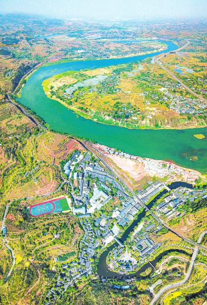 金堂县境内的沱江.