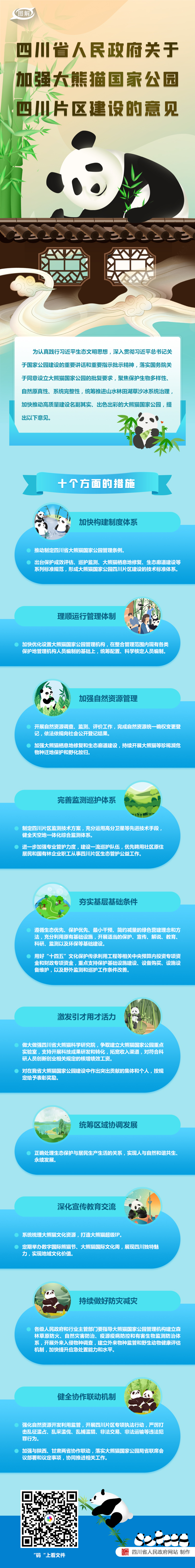 图解：四川省人民政府关于加强大熊猫国家公园四川片区建设的意见「相关图片」