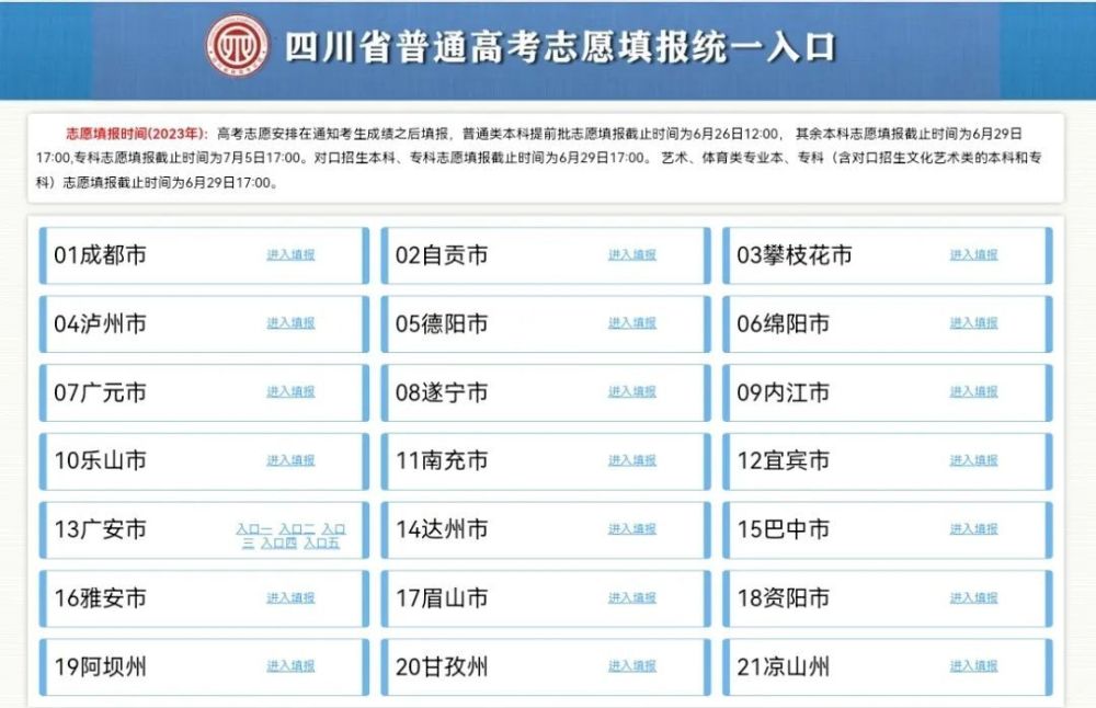 四川省2023年志愿填报系统操作流程图文解析「相关图片」