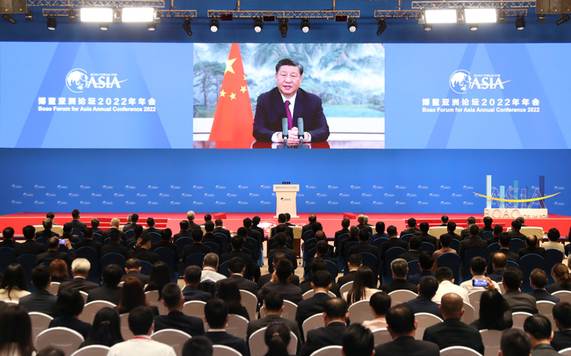 习近平在博鳌亚洲论坛2022年年会开幕式上发表主旨演讲
提出全球安全倡议 强调人类是休戚与共的命运共同体
各国要坚定信心 同心合力 和衷共济 合作开创未来「相关图片」