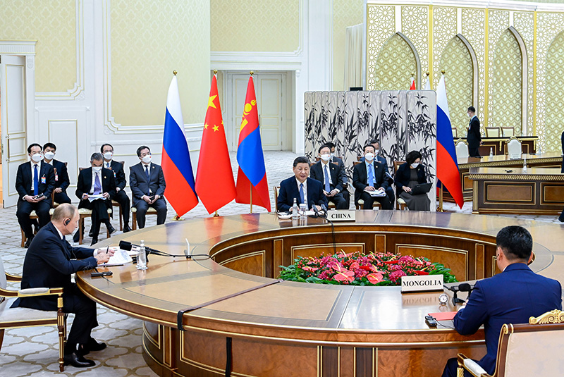 习近平出席中俄蒙元首第六次会晤「相关图片」