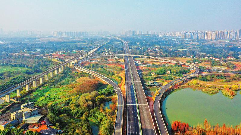 成都机场高速公路图片