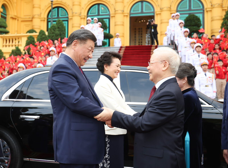 习近平同越共中央总书记阮富仲举行会谈「相关图片」
