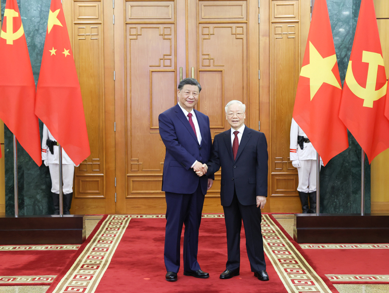 习近平同越共中央总书记阮富仲举行会谈「相关图片」