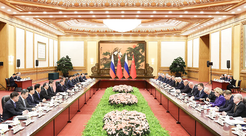李强同俄罗斯总理米舒斯京共同主持中俄总理第二十八次定期会晤
丁薛祥出席「相关图片」