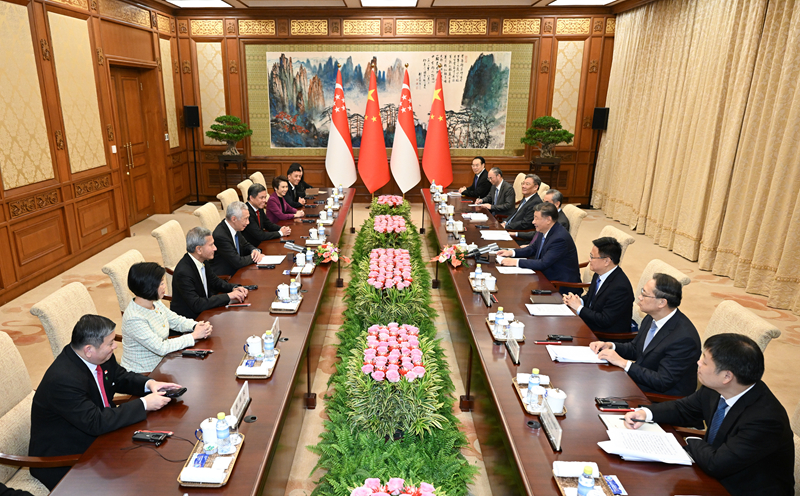 习近平会见新加坡国务资政李显龙「相关图片」