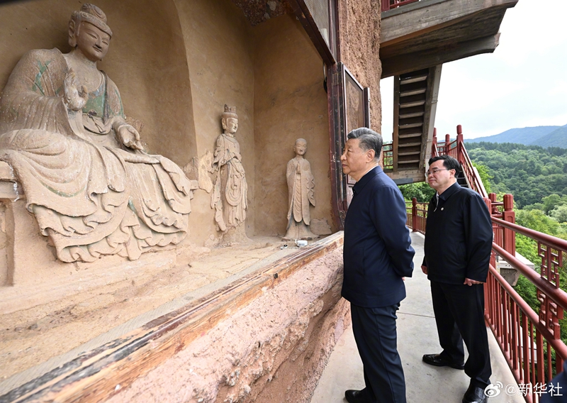 習(xí)近平在陜西寶雞市和甘肅天水市考察調(diào)研「相關(guān)圖片」