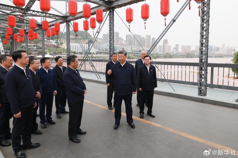 习近平在甘肃兰州市考察调研「相关图片」