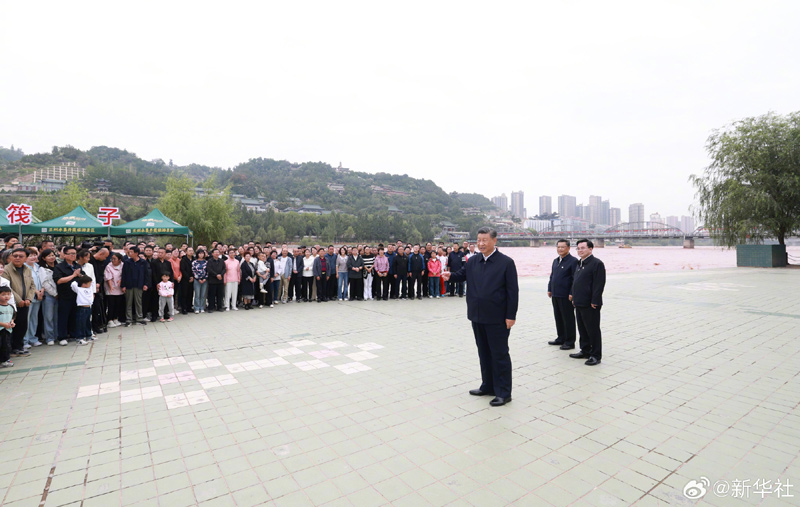 习近平在甘肃兰州市考察调研「相关图片」
