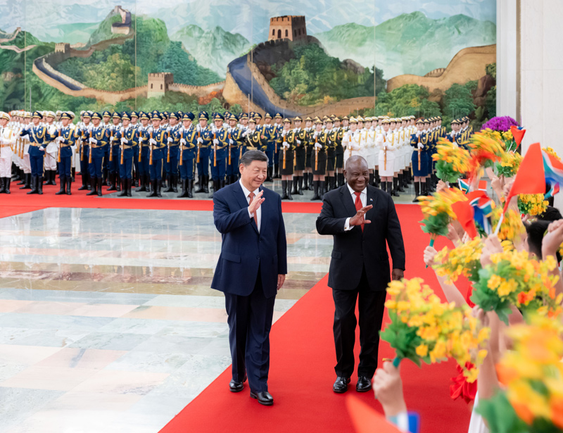 习近平同南非总统拉马福萨会谈「相关图片」