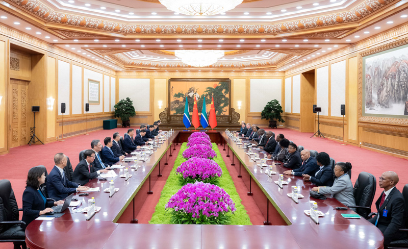 习近平同南非总统拉马福萨会谈「相关图片」