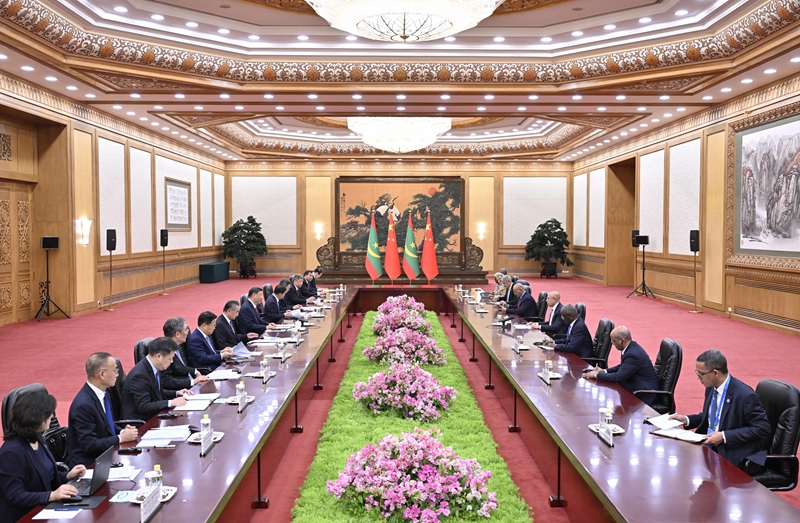 习近平会见毛里塔尼亚总统加兹瓦尼「相关图片」