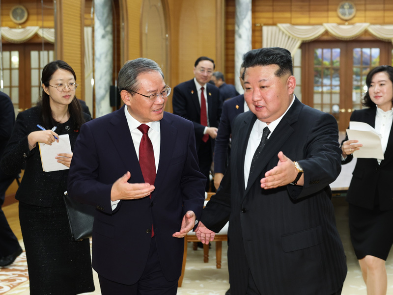 李强会见朝鲜劳动党总书记、国务委员长金正恩「相关图片」