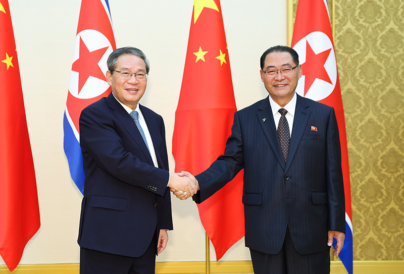 李強同朝鮮內(nèi)閣總理樸泰成會談「相關(guān)圖片」