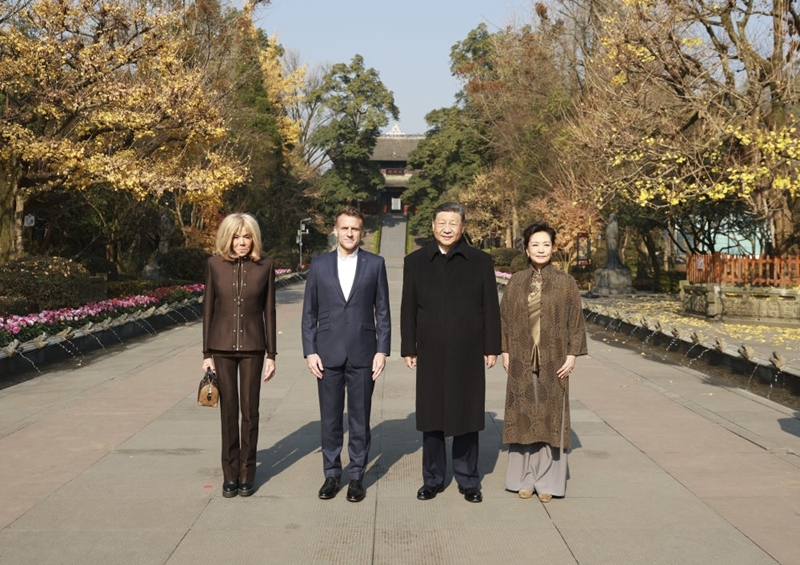 图讯：习近平同法国总统马克龙在成都非正式会晤「相关图片」