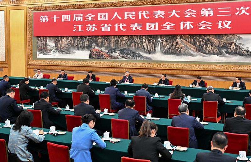 习近平在参加江苏代表团审议时强调
经济大省要挑大梁为全国发展大局作贡献「相关图片」