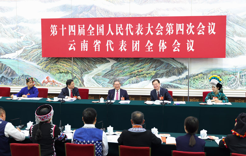 李强在参加云南代表团审议时强调
发展特色产业 打造开放前沿
在高质量发展中不断增进民生福祉「相关图片」