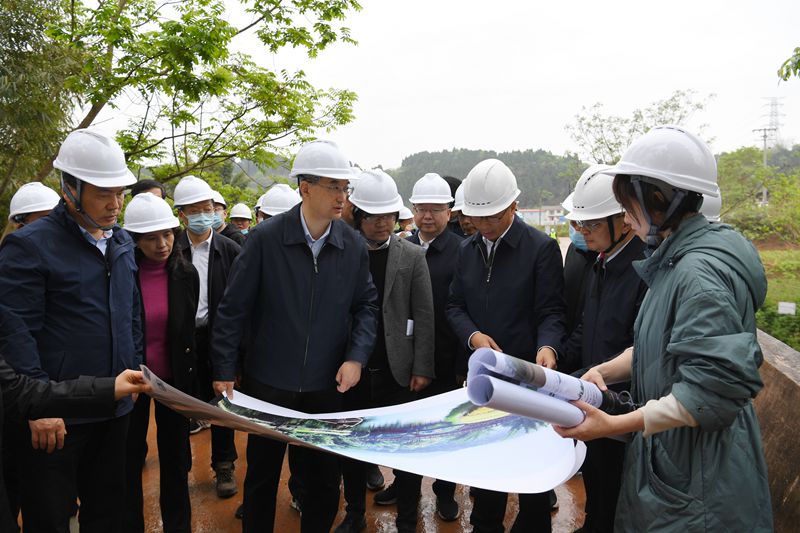 黄强在天府国际艺术城美术学院校区调研时强调 秉承百年匠心科学规划建设 倾力打造公园城市里的山水美院「相关图片」