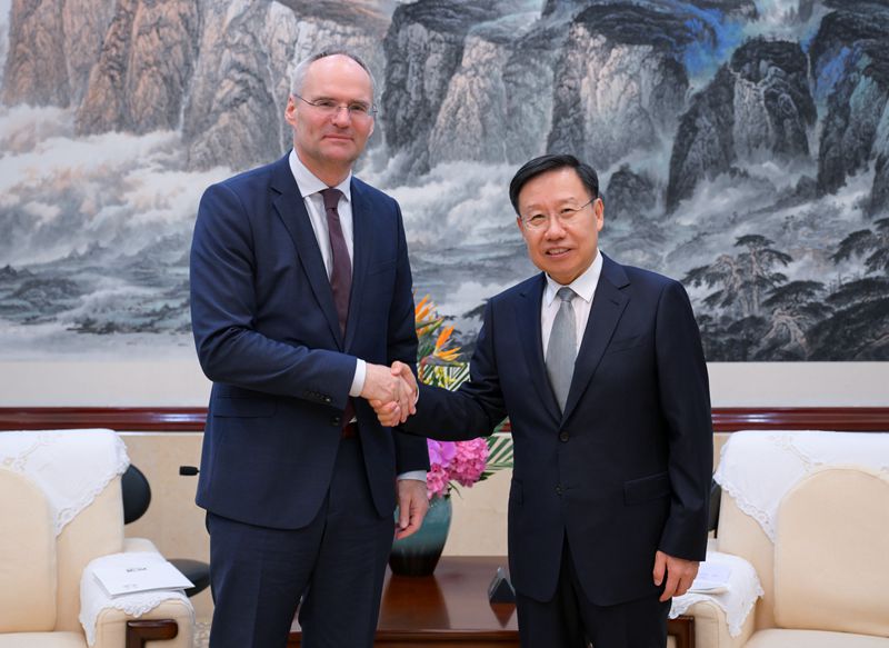 王曉暉會見奧地利駐華大使海沃?！赶嚓P圖片」