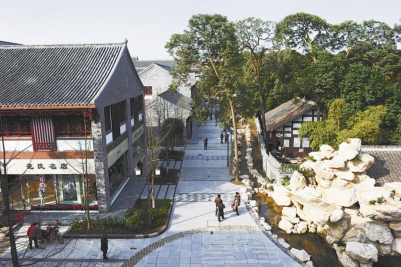 图为新都区新繁镇