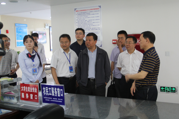 刘龙章同志调研乐山市政务服务工作